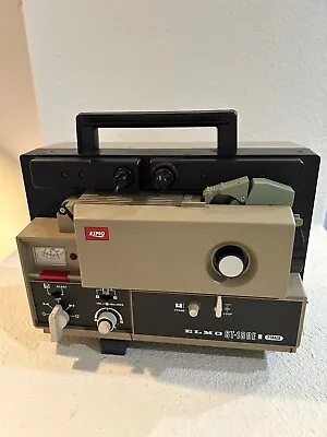 Vintage Elmo ST-180 E 2 Track Super 8 Mm Sound Movie Projector • $175