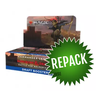 Commander Legends: Baldur's Gate Draft Booster Box Repack! 36 Open MTG Packs • $39.95