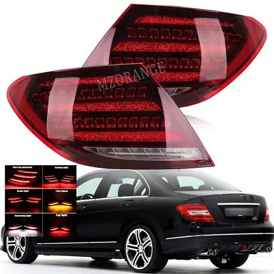 LED Rear Tail Light Brake For Mercedes Benz W204 C200 C250 C300 2007-2013 2014 • $342.86