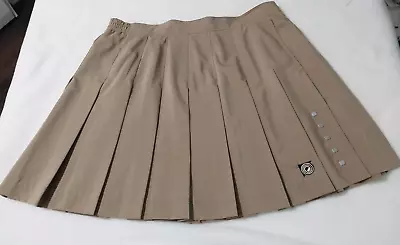 Vintage Jamie Sadock Polyster Taupe/brown Pleated Tennis Skirt! Size 12! • $24.85