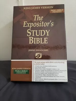 Expositor's Study Bible By Jimmy Swaggart Ministries  Leather With Concordance • $39.99