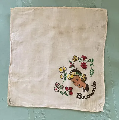 Vintage Girl Scouts Brownie Handkerchief 1962-Free Ship • $9