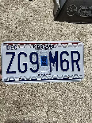 Missouri Bicentennial 1821-2021 Automobile License Plate • $5.99