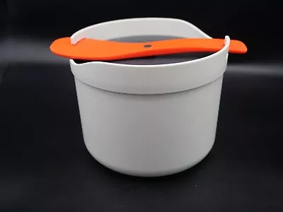 Joseph Joseph M-Cuisine Microwave Rice Cooker Steamer - Stone/Orange 2 Liter • $20