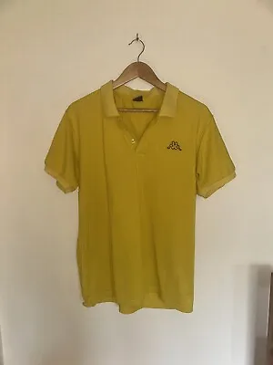 KAPPA Polo Shirt Yellow Short Sleeve Mens XL • £5