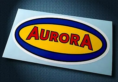 AURORA  Model Kits • Vintage Style Sticker • HO Slot Car • Pit Box Decal • $3.75