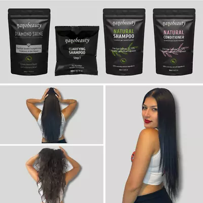 Brazilian Keratin Treatment Hair Straightening Full Kit Nanobeauty Diamond Shine • £29.99