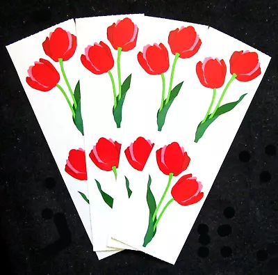 Mrs Grossman - Four Sticker Sheets Vintage 2 X 6 Inch 'Tulips' (c-1992) • $3.99