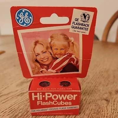 New GE HI-POWER FLASH CUBES For Polaroid Focused Flash Camera In Original Box • $4
