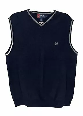 Chaps V-Neck Sweater Vest Men's Size Large Navy • $15