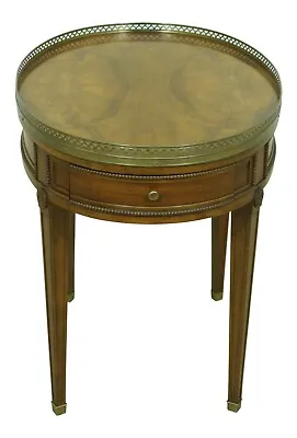 33260EC: BAKER Walnut French Louis XVI Style Lamp Table • $795