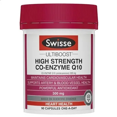 NEW Swisse Ultiboost High Strength Co-Enzyme Q10 300mg 90 Capsules COQ10 • $44.95