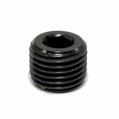 493203-BL Fragola 1/4  NPT Pipe Plug Allen Head Fitting Aluminum Black • $7.90