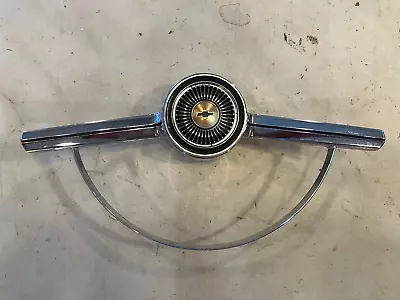 1964 1965 Chevelle Malibu ElCamino OEM Steering Wheel Horn Chrome Center Bar Cap • $60