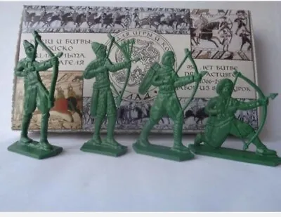 Toy Soldiers Lad 1:32 Flat Plastic Miniatures Hastings 1066  Wilhem's Army  1:32 • $26