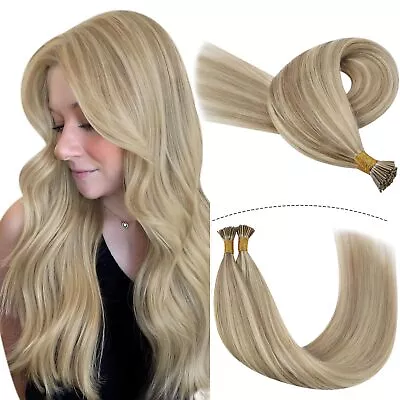 YoungSee I Tip Hair Extensions Blonde Highlight Itip Human Hair Extensions Bl... • $69.73