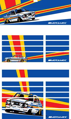 Motamec PRO94 Tool Chest Ford Escort Mk2 Rothmans Magnetic Sticker Decal Set • $120.01