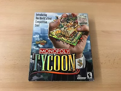 2001 Hasbro Monopoly Tycoon CD-ROM PC Video Game - New • $5