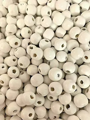 £1.95 • Buy  Wooden Round Beads, Colour Choice Craft Bead, Many Colours Size 10 Mm, 100 Pack