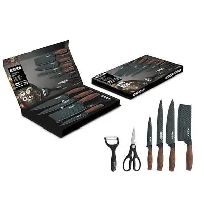 6 Pieces Kitchen Knife Set Chef Knives Stainless Steel Nonstick Scissor • $29.99