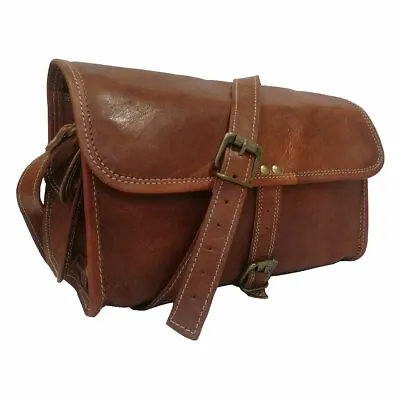 Men's Vintage Genuine Leather Bag Duffle Shoulder Gym Travelling Brown Handbag  • $44.99