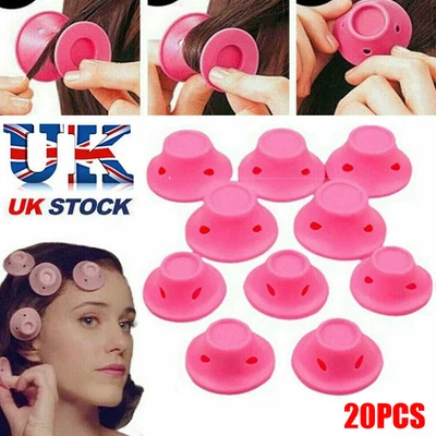 £5.99 • Buy Soft No Heat Magic Hair Curlers Home Salon Hair Roller Tool Heatless Silicone UK