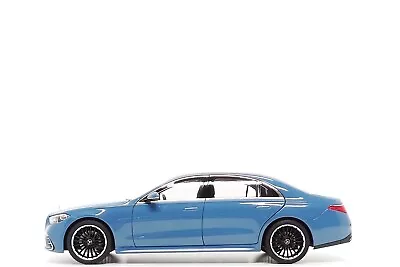 Norev 1:18 Mercedes-Benz S-Class (W223) In Manufaktur Vintage Blue (Dealer Ed) • $199.99