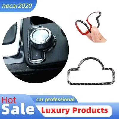 Real Carbon Console Multimedia Control Frame Sticker For Benz C-Class W204 07-13 • $13.40