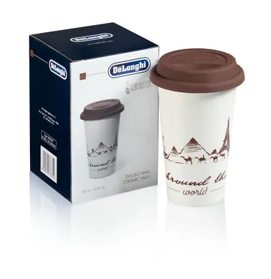 Cup From Milk Ceramics For Cappuccino Coffee Glass Decorated Thermal Coloured • £31.14