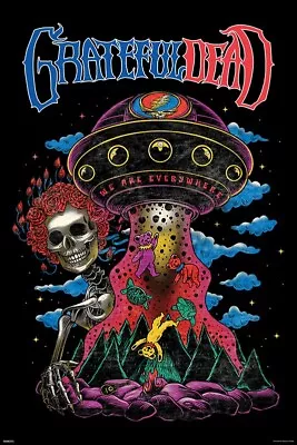 2023 The Grateful Dead We Are Everywhere Ufo Poster 24x36 New Free Shipping • $14.99