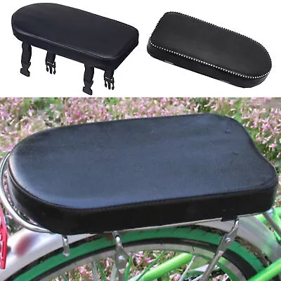 Universal Motorcycle Rear Cushion Pad Bicycle Rear Passenger Seat Cover W/ Screw • $15.92