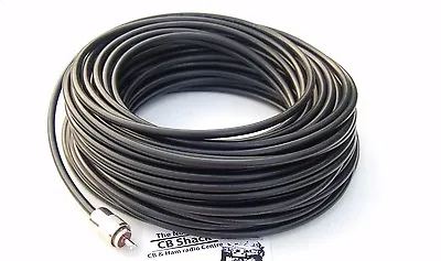 Mini8 30m Low Loss 50 Ohm Coax Cable Rg8x With 2 Pl259 Cb Ham Radio Foam Core • £36.99