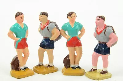 French Hornby O Gauge 0 Mid Or Late 1950s Four Hiker Figures (Ref Z) • £3