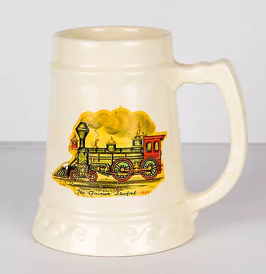 Governor Stanford Steam Locomotive Train Ceramic Beer Stein • $12.99