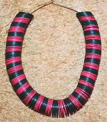 Antique European Thin Vulcanite Vinyl Hard Rubber Heishi Beads African Trade • $8.80