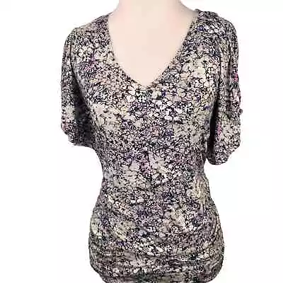 Cabi #301 Floral V-Neck Blouse Size Medium • $18