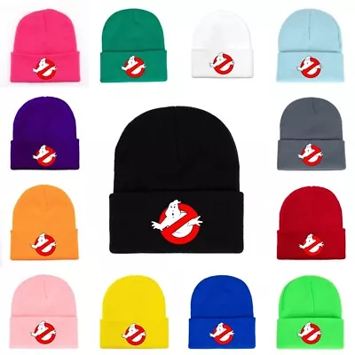 Unisex Ghostbusters Knitted Hat Beanie Fisherman Winter Warm Hat Cap Xmas Gifts • $13.16