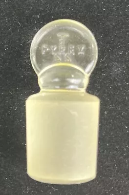 Vintage Pyrex T22 USA Standard Taper Laboratory Glass Stopper No. 22 • $3.99