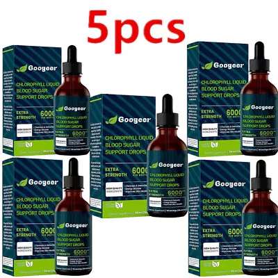£10.30 • Buy 5PCS Googeer Chlorophyll Liquid Natural Detox And Blood Sugar Support Drops