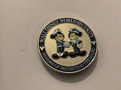 Walt Disney World Security Cast Members Mickey Mouse Cop Challenge Coin  • $12