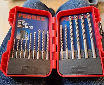 Ferrex 15 Piece Masonry Drill Bit Set • £5
