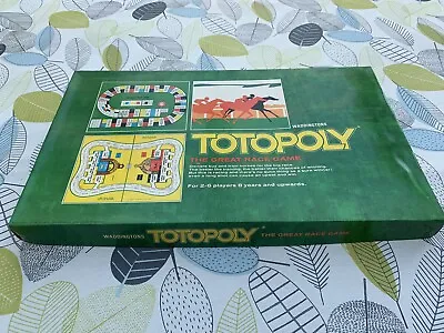 £5 • Buy Vintage  TOTOPOLY  The Great Race Game Waddingtons Games 1972 100% Complete