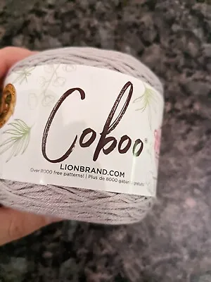 £7 • Buy Lion Brand Coboo Yarn Silver Argent 149 Brand New