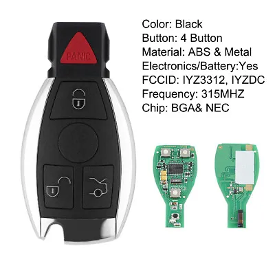 Replacement For Mercedes-Benz IYZ3317 Keyless Entry Remote Car Key Fob Control • $16.99