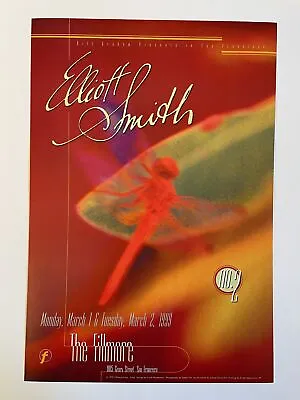 Elliott Smith Concert Poster 1999 F-364 Fillmore • $91