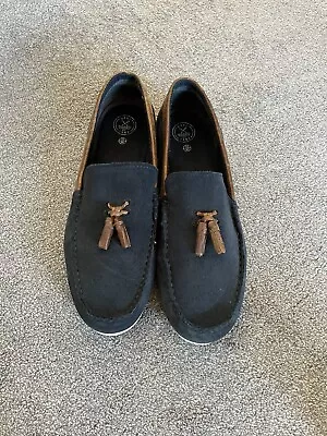 £9.99 • Buy Mens Next Suede Tassel Navy Loafers Size 10 