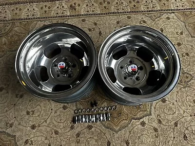 Vintage Pair (2) 15x10 US Style Mag  Wheels  Chevy 4 3/4 Hotrod • $549