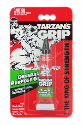 Tarzan's Grip General Purpose Glue Clear Flexible Water Resistant 30ml • $4.25