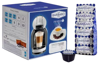 CAFFÈ BARBARO - Creamy Naples - Box 50 Compatible Capsules DOLCE GUSTO Mens • $13.55
