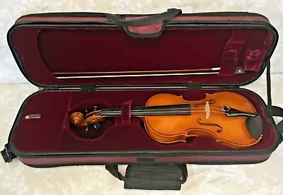 Vintage William Lewis & Son Violin 1999 W/ Case & Bow 2 Piece Belly 2 Piece Back • $275.40